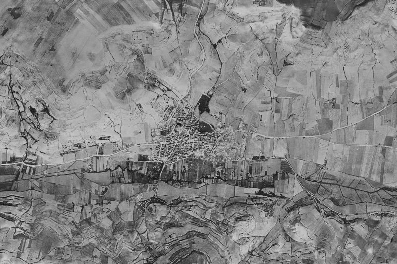 Ortofoto de 1956-1957 del núcleo de Castrillo de Duero