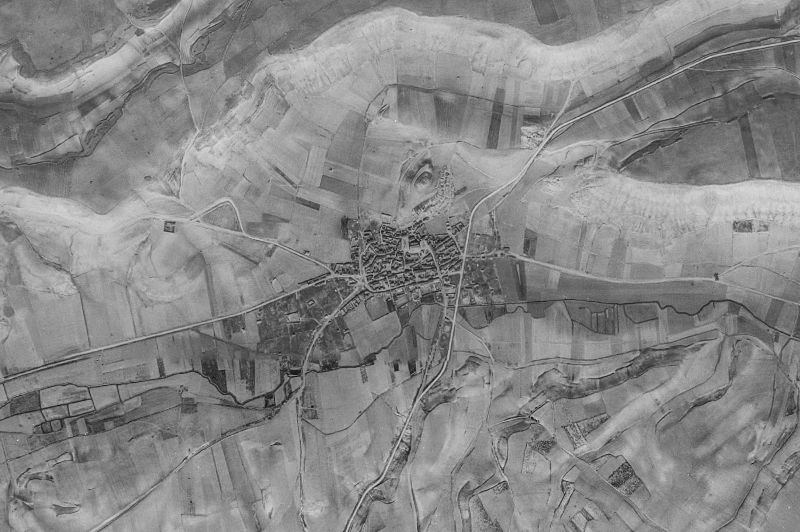 Ortofoto de 1956-1957 del núcleo de Castrillo-Tejeriego
