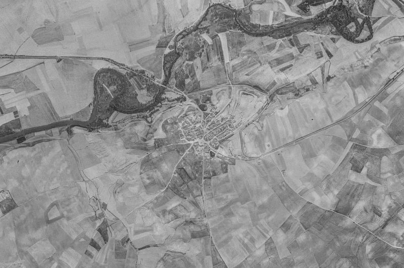 Ortofoto de 1956-1957 del núcleo de Castrobol