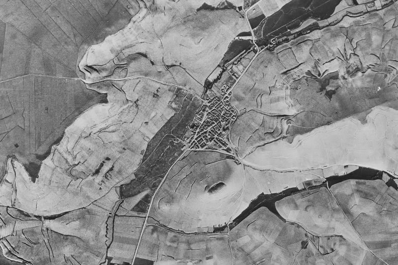 Ortofoto de 1956-1957 del núcleo de Castrodeza