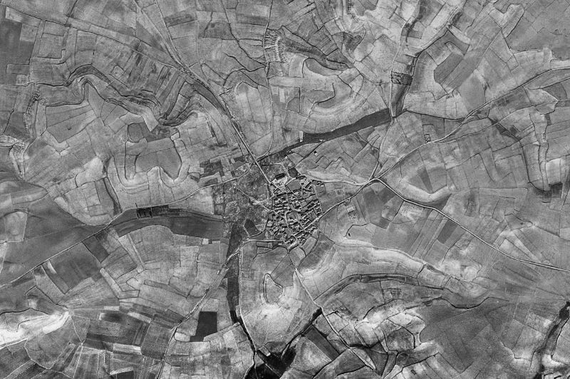 Ortofoto de 1956-1957 del núcleo de Castromembibre