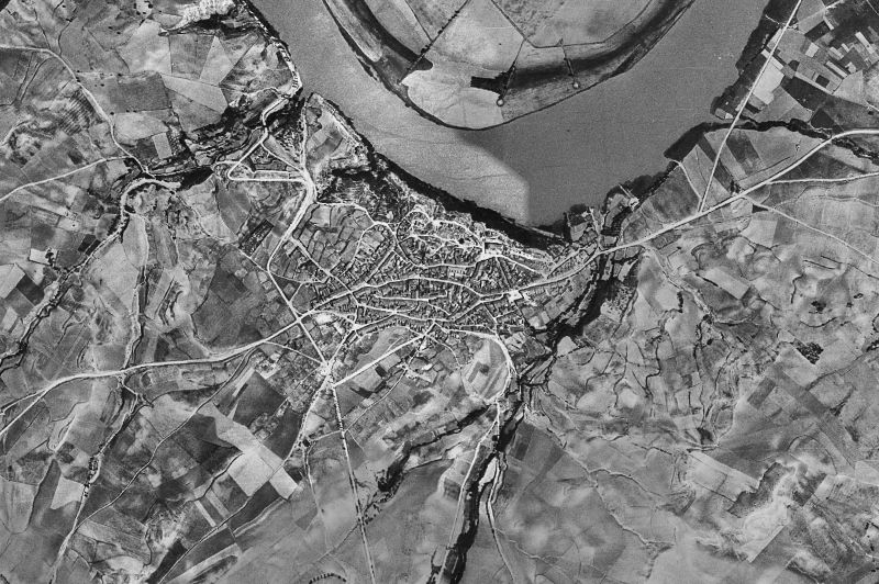 Ortofoto de 1956-1957 del núcleo de Castronuño
