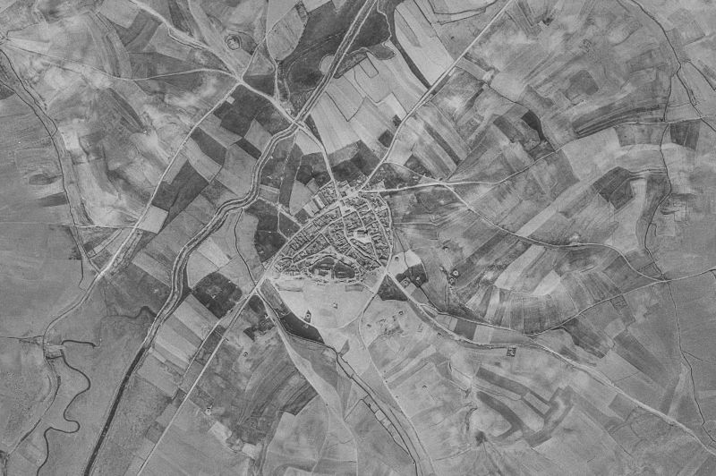Ortofoto de 1956-1957 del núcleo de Castroponce