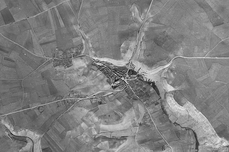 Ortofoto de 1956-1957 del núcleo de Ciguñuela