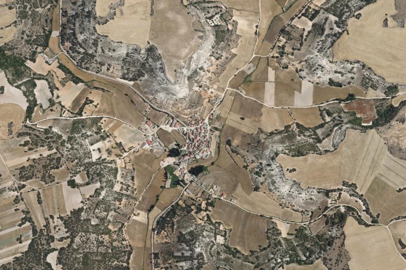 Ortofoto actual del núcleo de Corrales de Duero