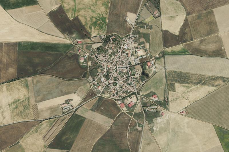 Ortofoto actual del núcleo de Cuenca de Campos