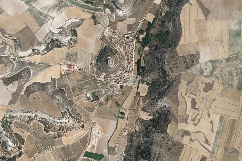 Ortofoto actual del núcleo de Curiel de Duero