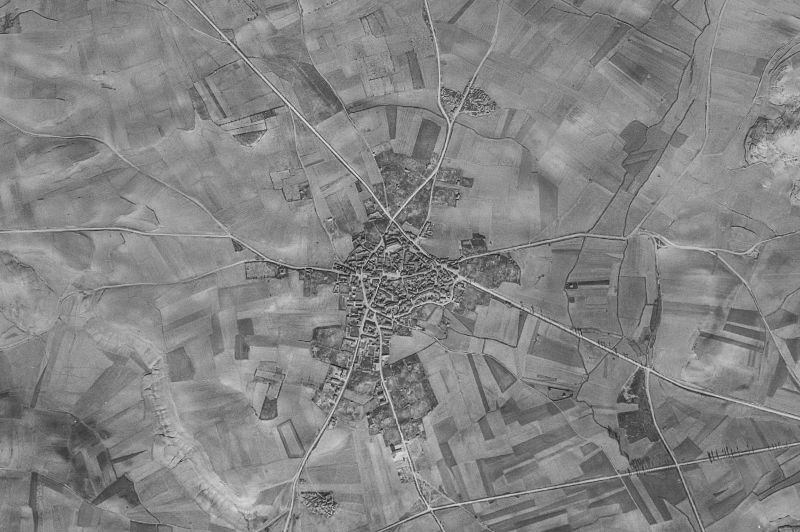 Ortofoto de 1956-1957 del núcleo de Esguevillas de Esgueva