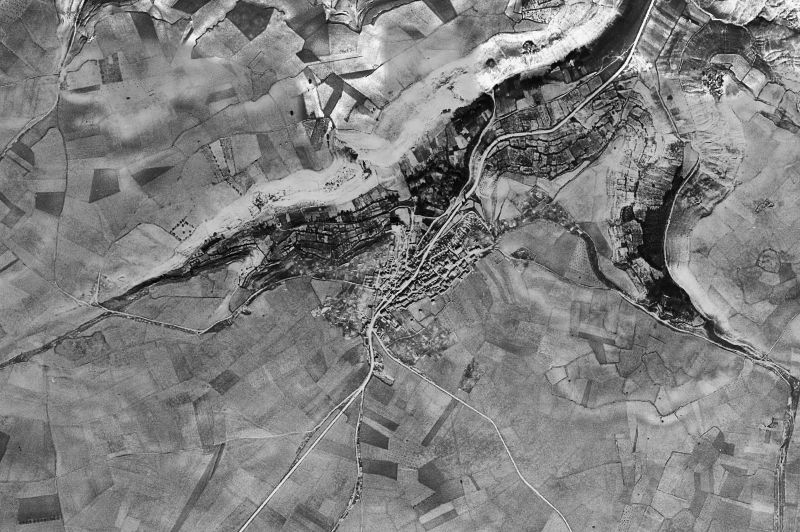 Ortofoto de 1956-1957 del núcleo de Fompedraza