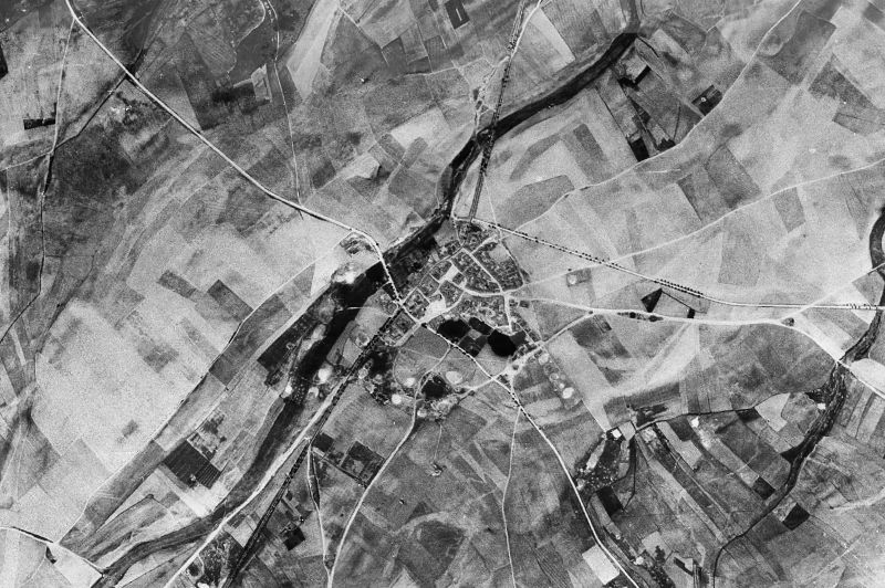 Ortofoto de 1956-1957 del núcleo de Fuente el Sol