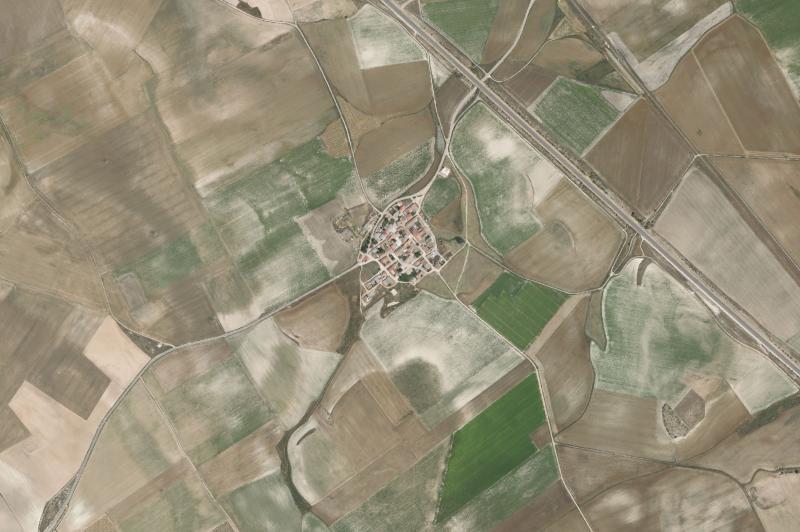 Ortofoto actual del núcleo de Fuente-Olmedo