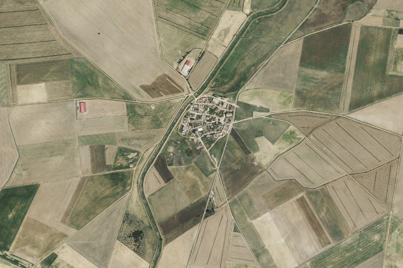 Ortofoto actual del núcleo de Gatón de Campos
