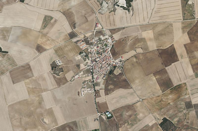 Ortofoto actual del núcleo de Geria