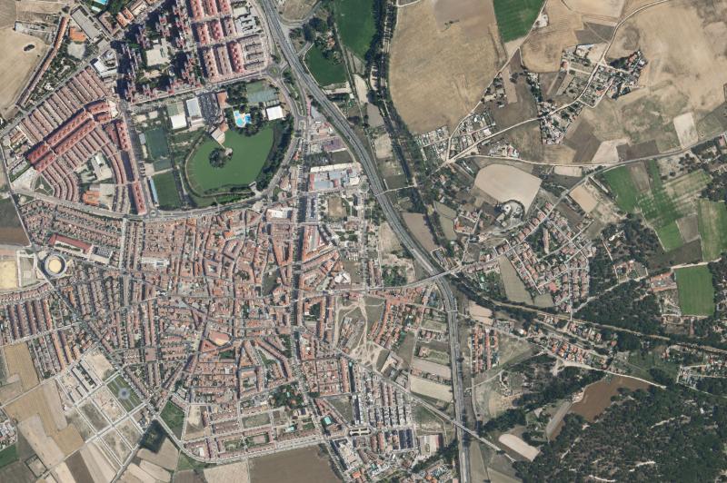 Ortofoto actual del núcleo de Laguna de Duero