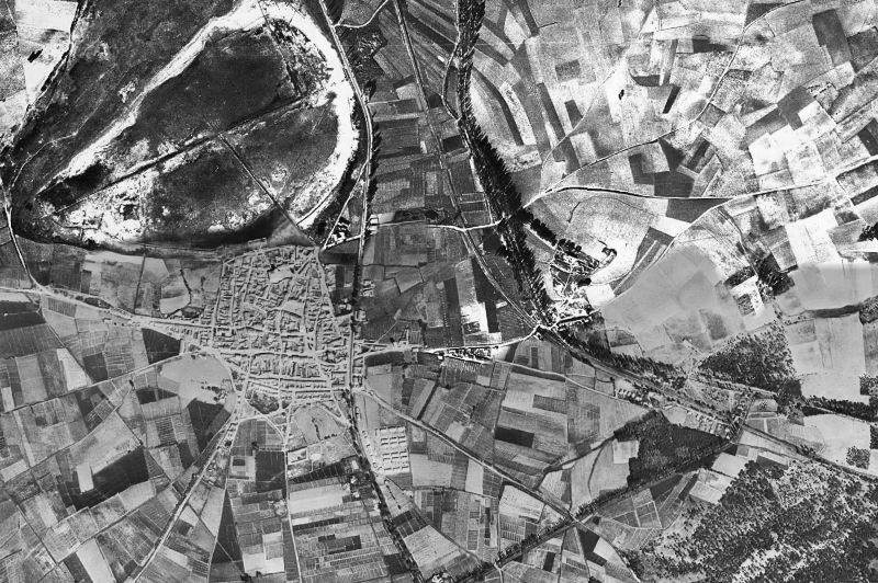 Ortofoto de 1956-1957 del núcleo de Laguna de Duero