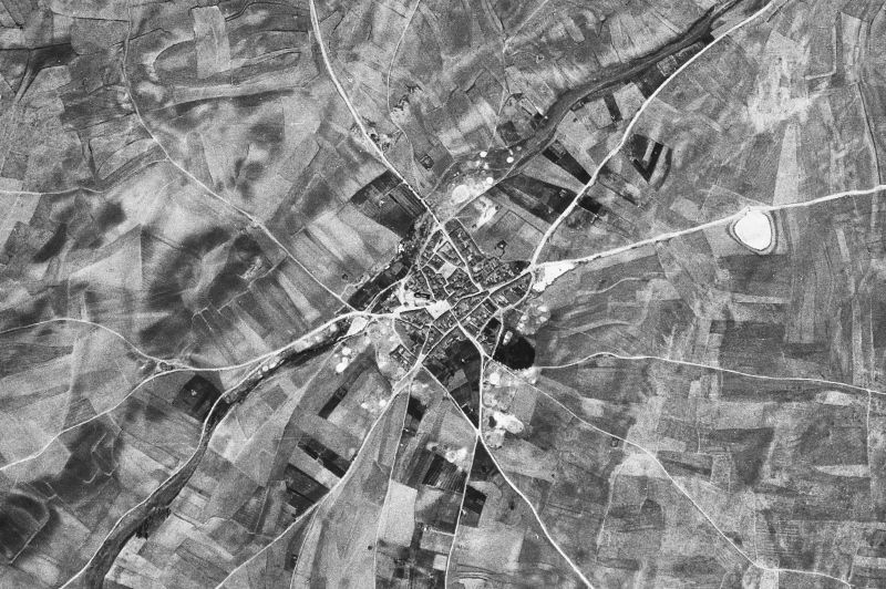 Ortofoto de 1956-1957 del núcleo de Lomoviejo