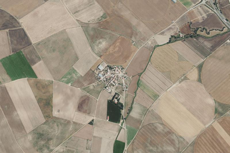 Ortofoto actual del núcleo de Marzales