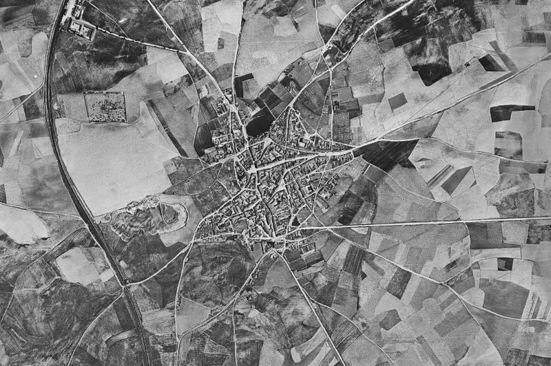 Ortofoto de 1956-1957 del núcleo de Matapozuelos