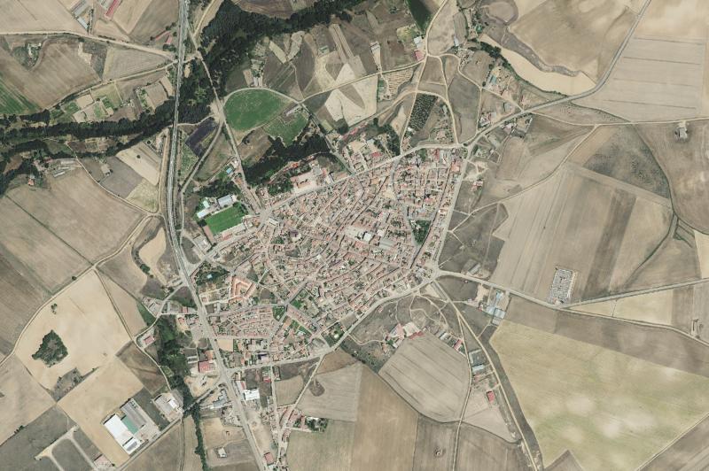 Ortofoto actual del núcleo de Mayorga