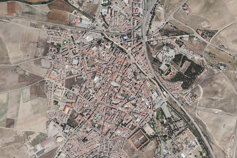 Ortofoto actual del núcleo de Medina del Campo