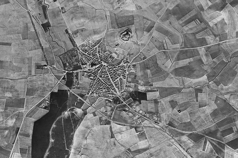Ortofoto de 1956-1957 del núcleo de Mota del Marqués