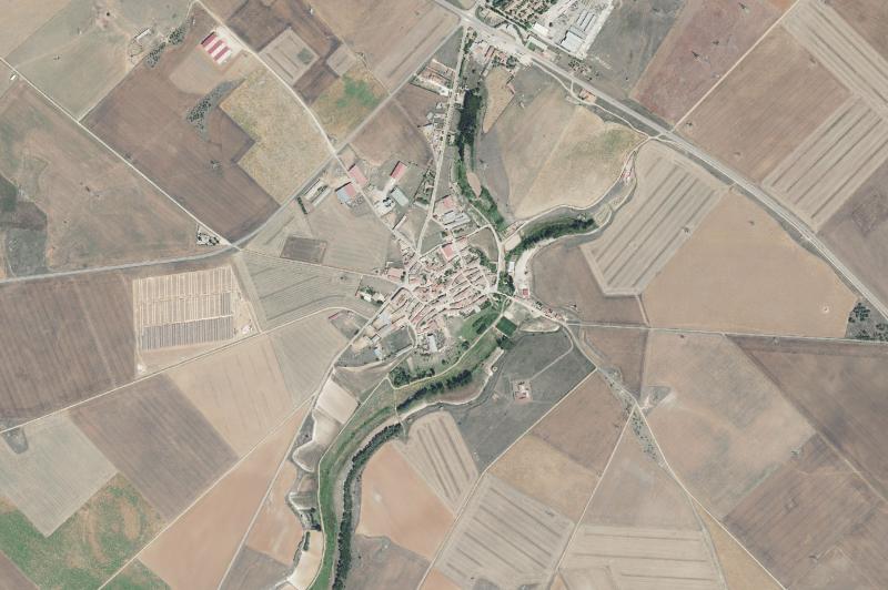 Ortofoto actual del núcleo de La Mudarra