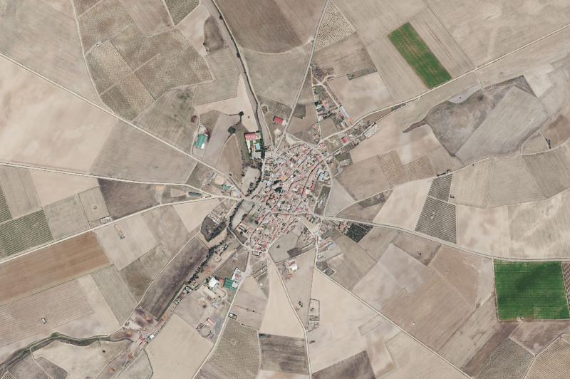 Ortofoto actual del núcleo de Nueva Villa de las Torres