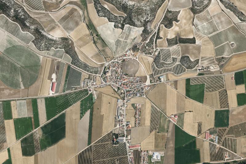 Ortofoto actual del núcleo de Olivares de Duero