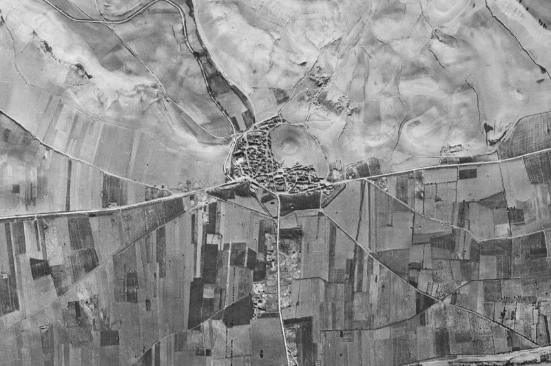 Ortofoto de 1956-1957 del núcleo de Olivares de Duero