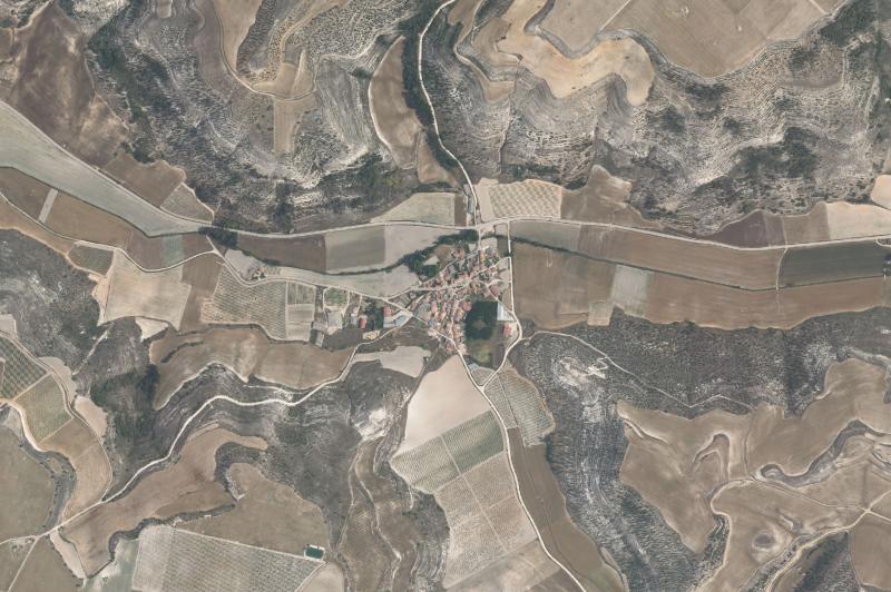 Ortofoto actual del núcleo de Olmos de Peñafiel