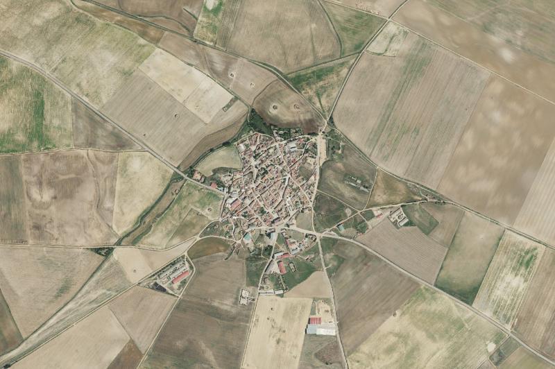 Ortofoto actual del núcleo de Palazuelo de Vedija