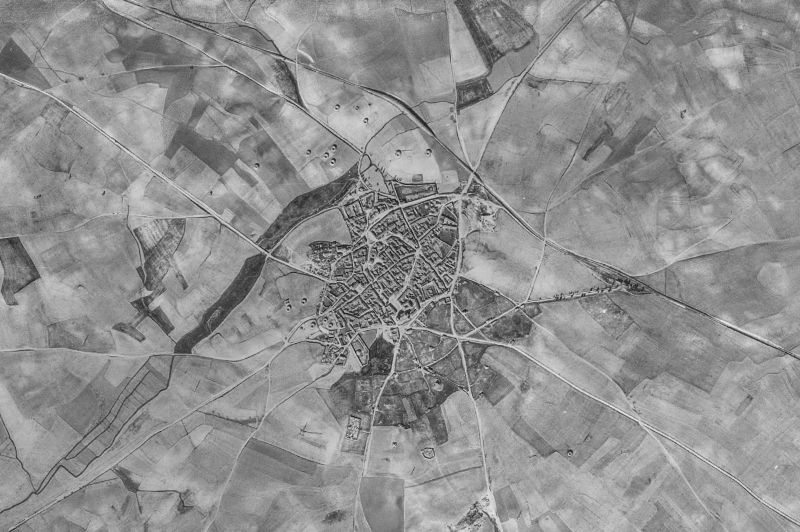 Ortofoto de 1956-1957 del núcleo de Palazuelo de Vedija