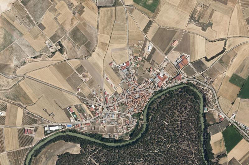 Ortofoto actual del núcleo de Pesquera de Duero