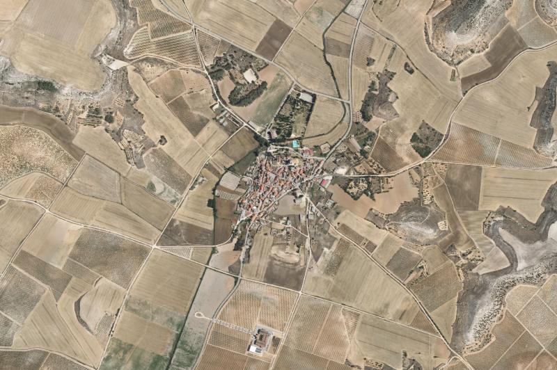 Ortofoto actual del núcleo de Piñel de Abajo