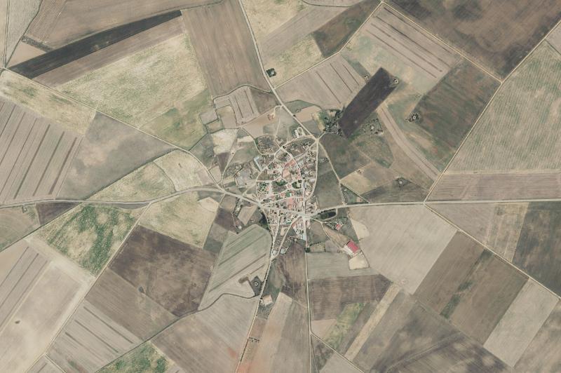 Ortofoto actual del núcleo de Pozuelo de la Orden