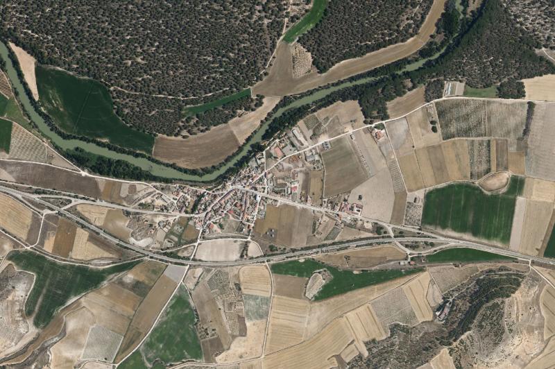 Ortofoto actual del núcleo de Quintanilla de Arriba