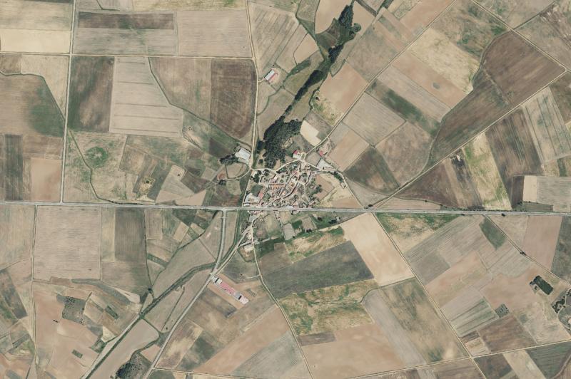 Ortofoto actual del núcleo de Quintanilla del Molar
