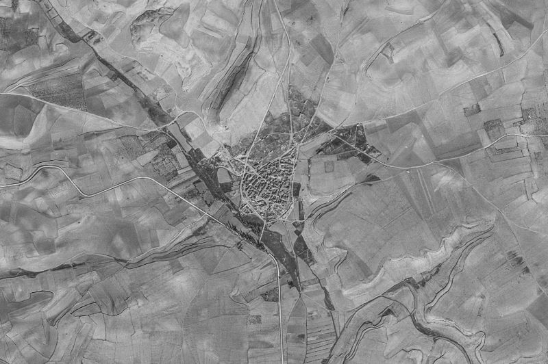 Ortofoto de 1956-1957 del núcleo de Quintanilla de Trigueros