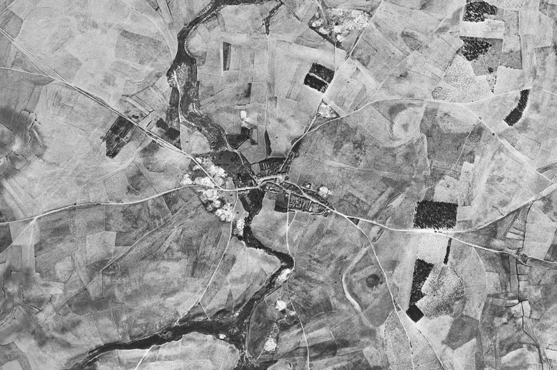 Ortofoto de 1956-1957 del núcleo de Ramiro