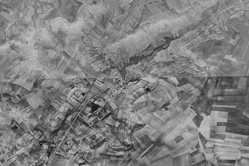 Ortofoto de 1956-1957 del núcleo de Roturas