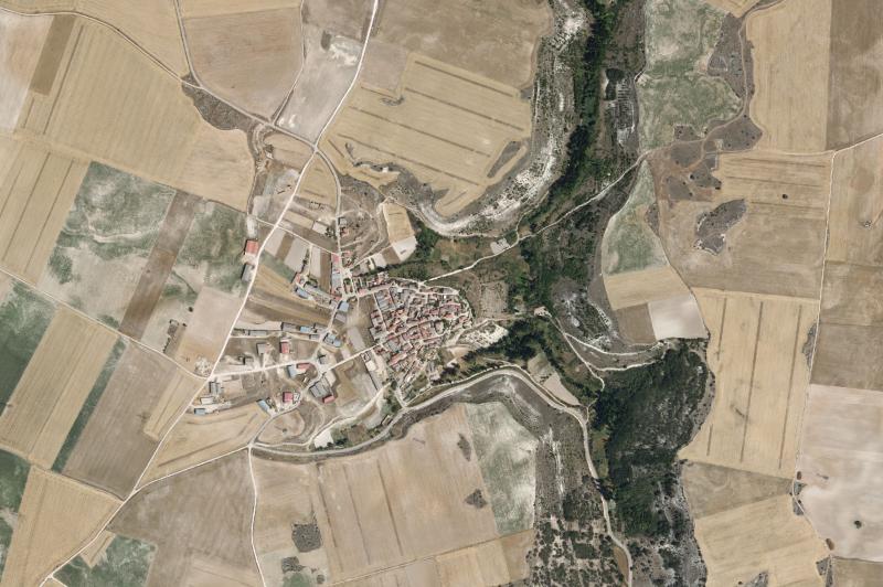 Ortofoto actual del núcleo de San Llorente