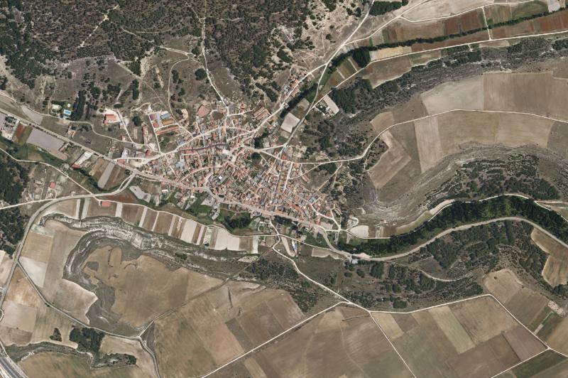 Ortofoto actual del núcleo de San Miguel del Arroyo
