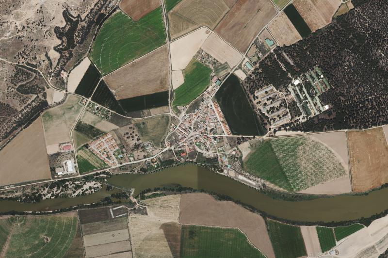Ortofoto actual del núcleo de San Miguel del Pino