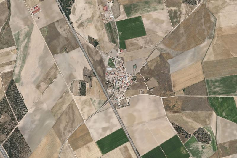 Ortofoto actual del núcleo de San Pablo de la Moraleja