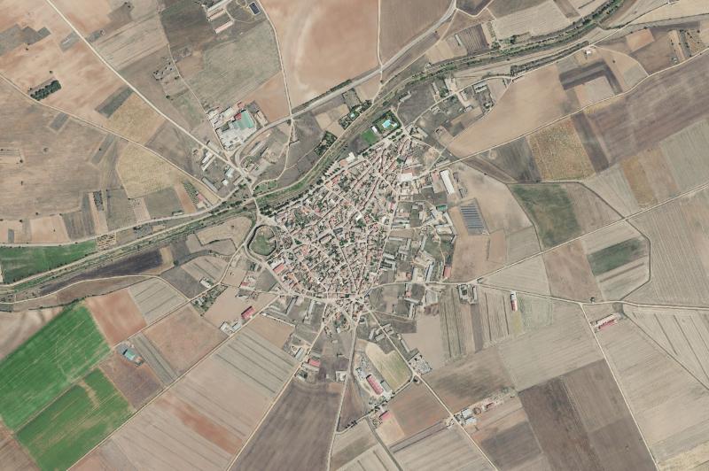 Ortofoto actual del núcleo de San Pedro de Latarce