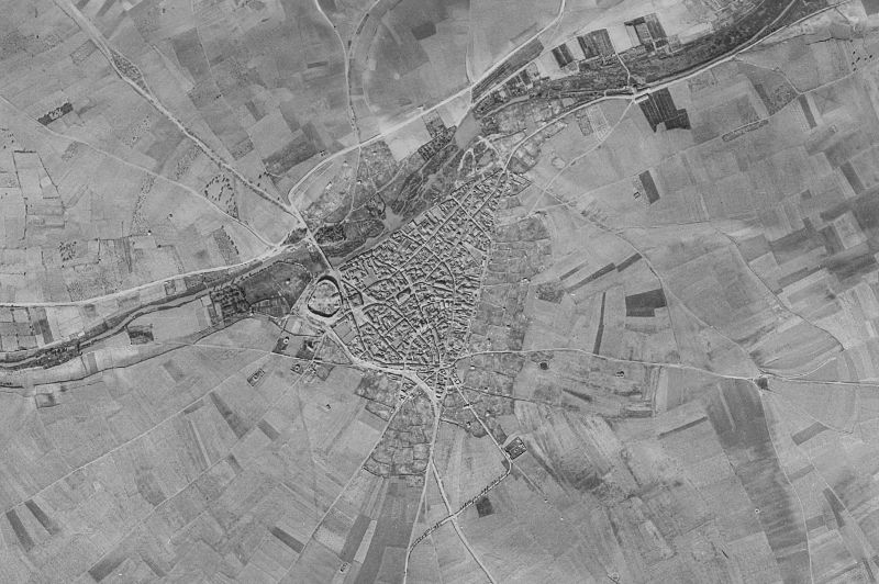 Ortofoto de 1956-1957 del núcleo de San Pedro de Latarce