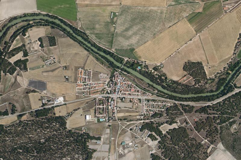 Ortofoto actual del núcleo de Sardón de Duero