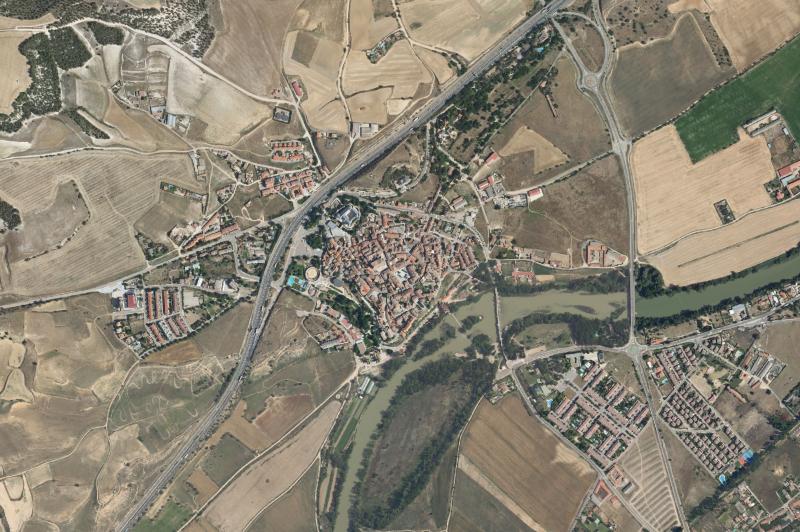 Ortofoto actual del núcleo de Simancas