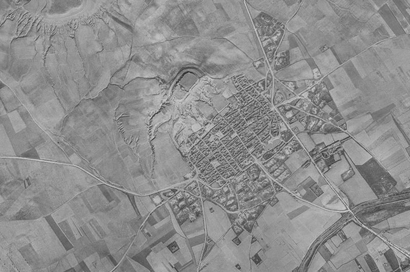 Ortofoto de 1956-1957 del núcleo de Tordehumos