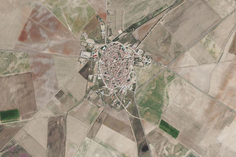 Ortofoto actual del núcleo de Torrecilla de la Orden